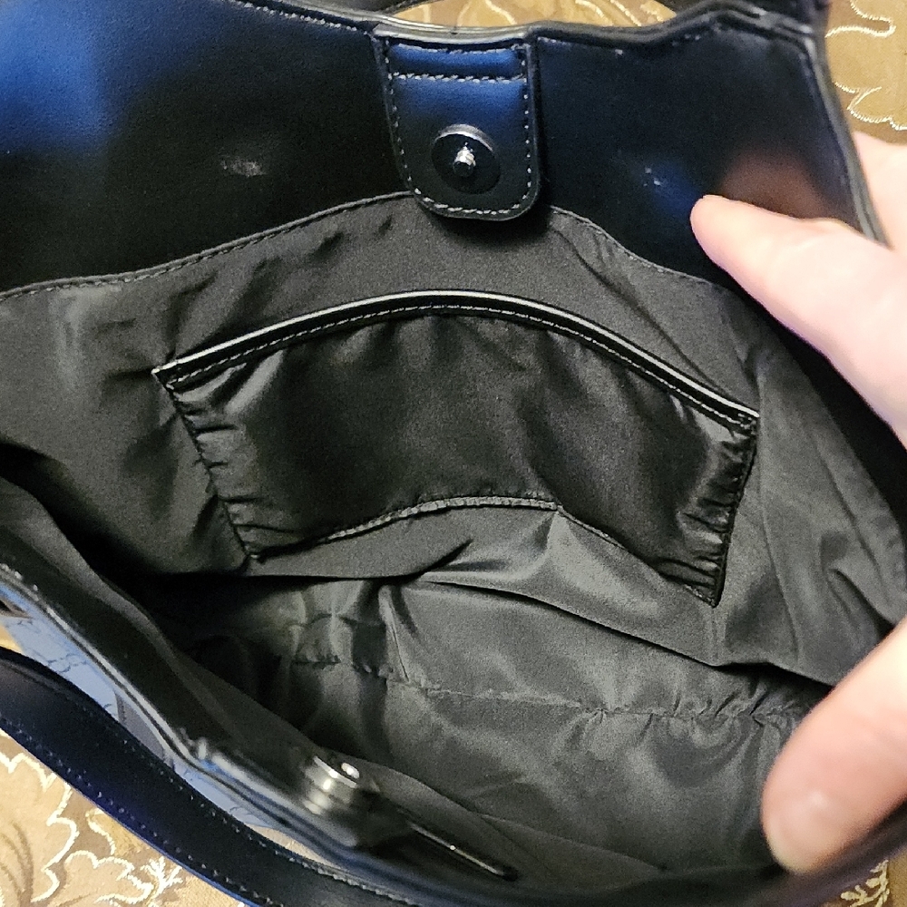 Nine West Black Patterned Tote Bag - Picture 4 of 10